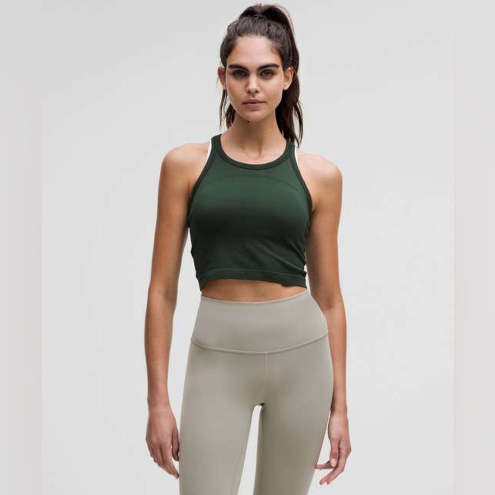 Lululemon cropped swiftly racerback tank